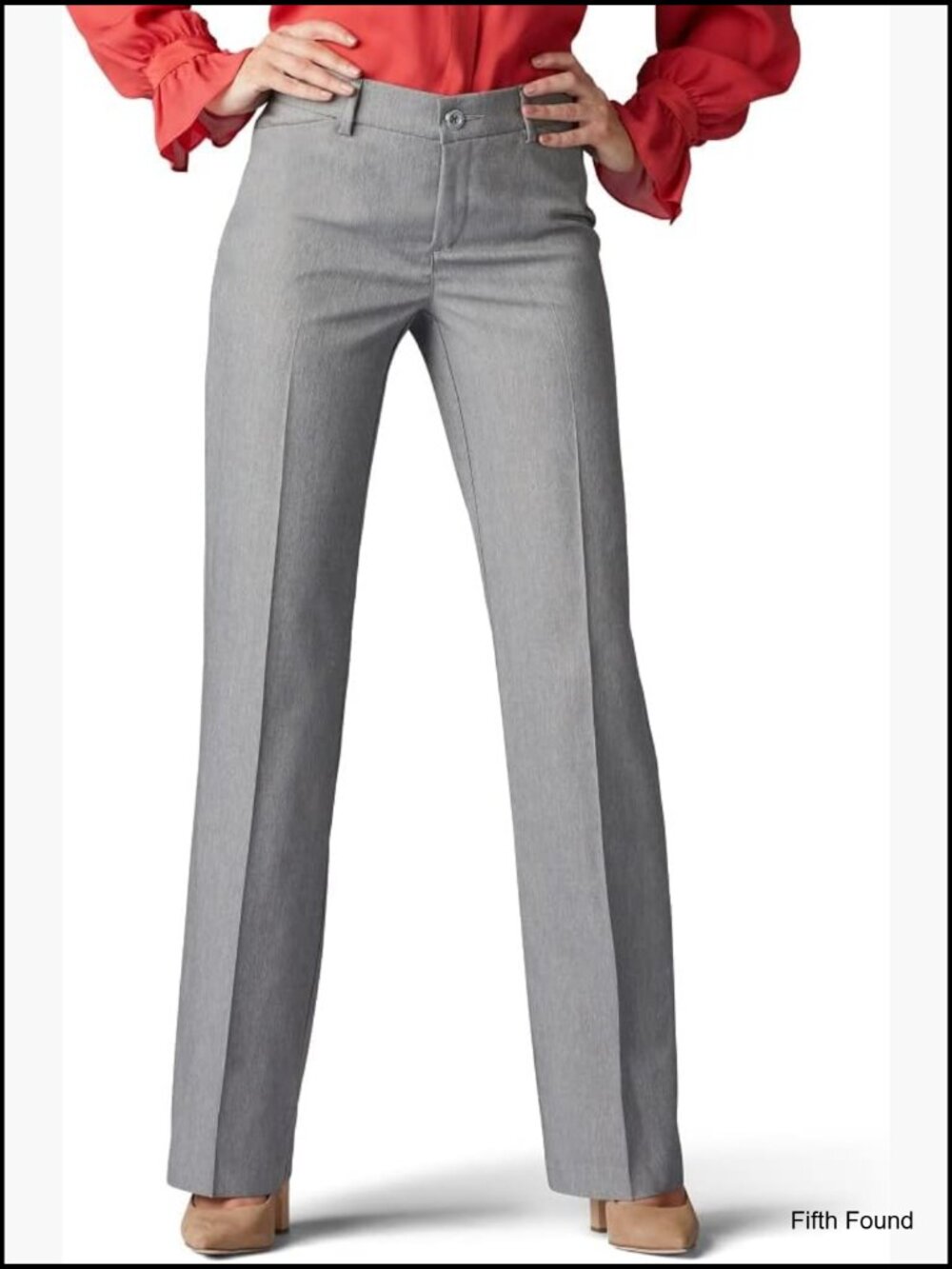 Ultra Lux Comfort Flex Motion Trouser Pants - Regular Fit Mid Rise, Machine